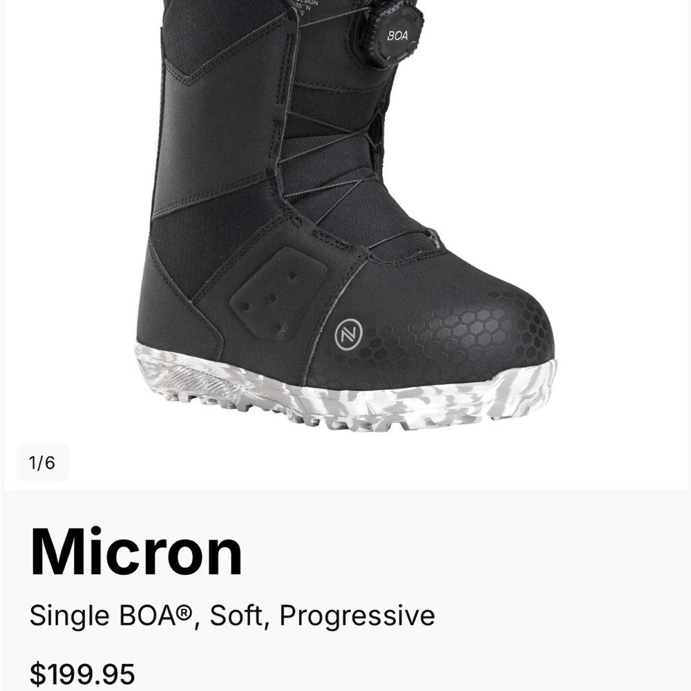 Black Snowboard Boots with BOA System
